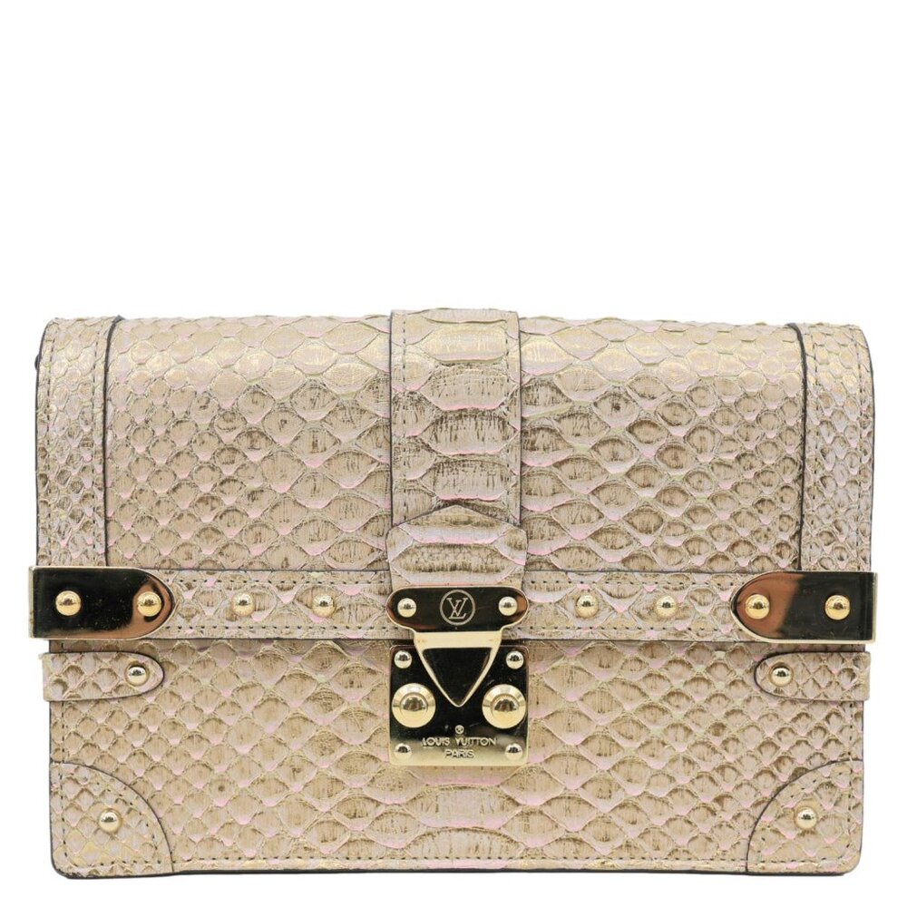 Louis Vuitton Trunk Python Leather Chain Wallet S… - image 3